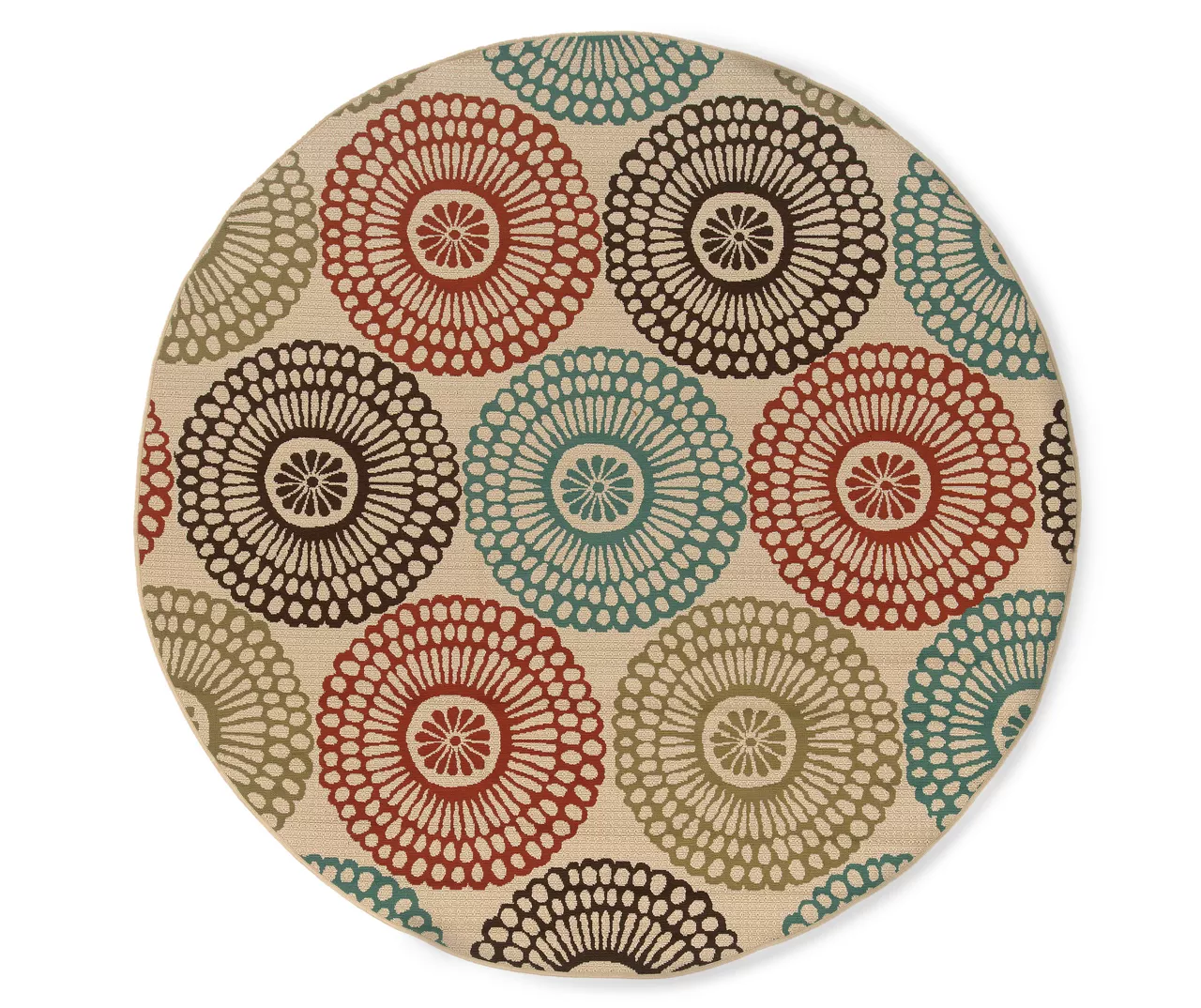 Somerville Beige Indoor/Outdoor Area Rugs - Image 2