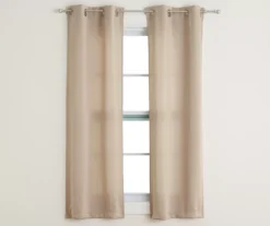 4-Piece Putnam Stone Room-Darkening Curtain Panels Set, (63")