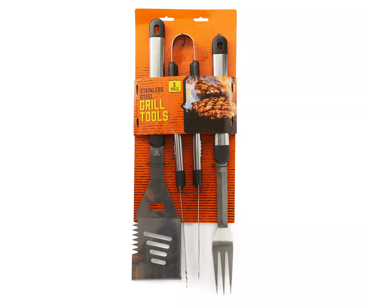 Stainless Steel 3-Piece Grill Tool Set