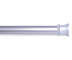 Brushed Nickel Twist & Fit No Tools Tension Utility Rod, (42" - 72")