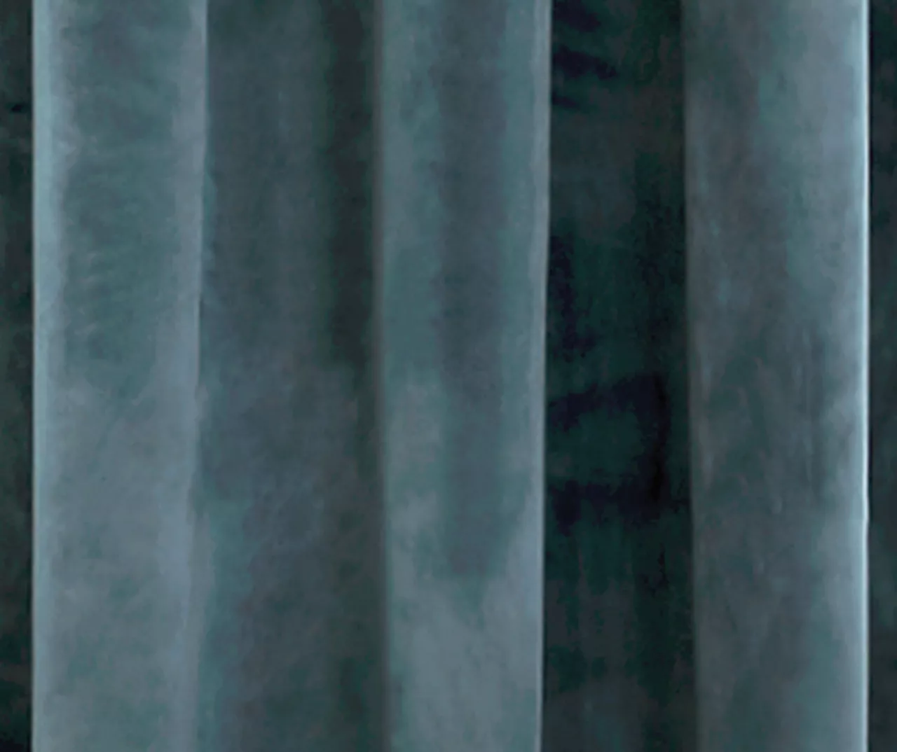 Prima Velvet Slate Blue Room-Darkening Grommet Curtain Panel Pair, (84") - Image 3