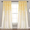 Stripe Medallion Room-Darkening Rod Pocket Curtain Panel Pair