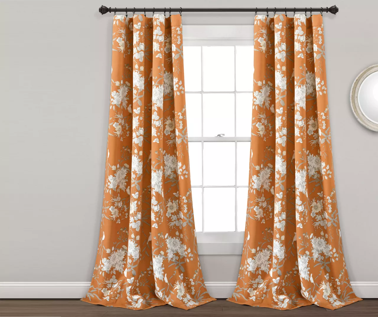 Botanical Garden Room-Darkening Rod Pocket Curtain Panel Pair - Image 6