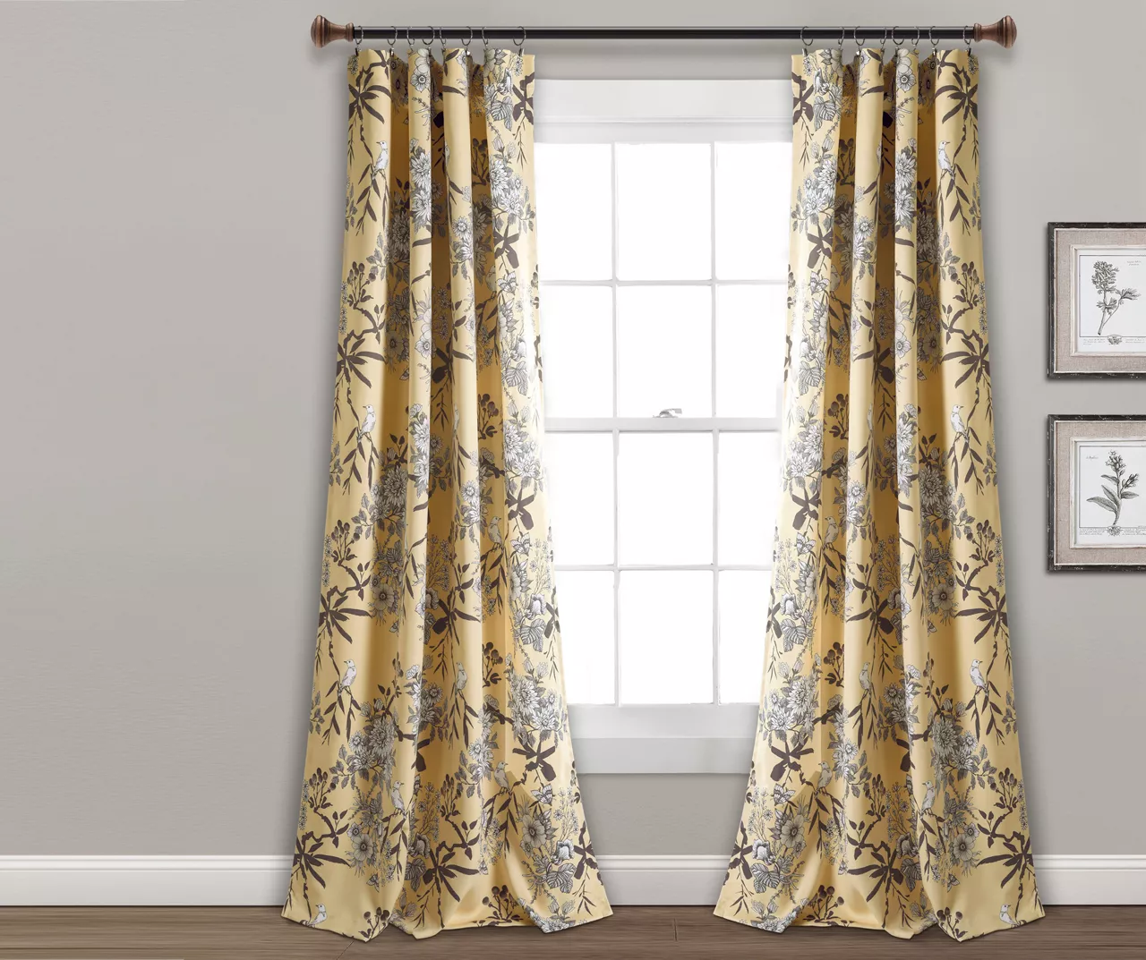 Botanical Garden Room-Darkening Rod Pocket Curtain Panel Pair - Image 3