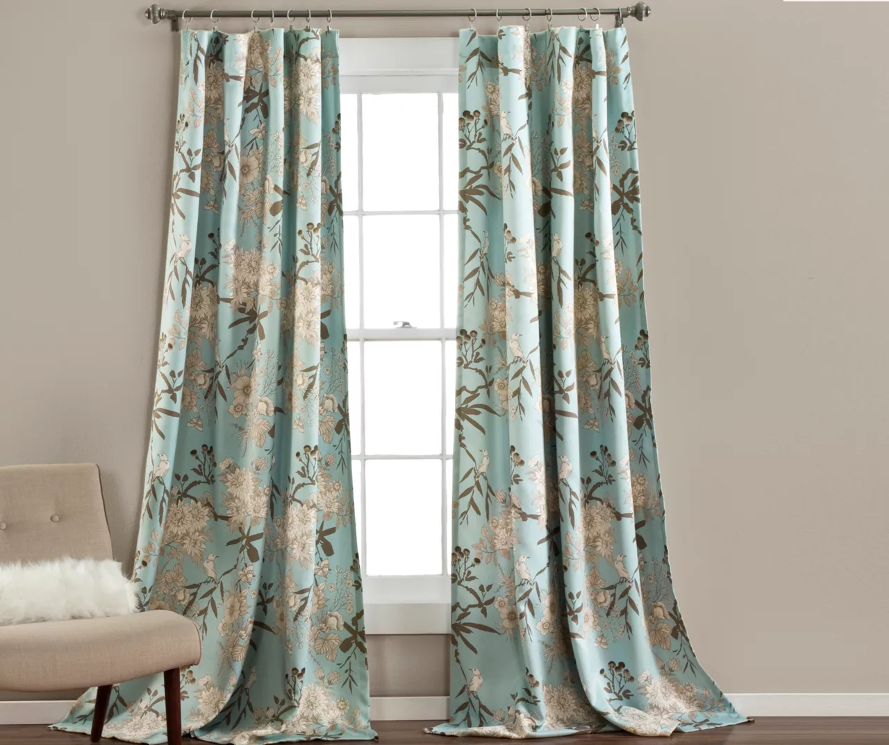Botanical Garden Room-Darkening Rod Pocket Curtain Panel Pair - Image 12