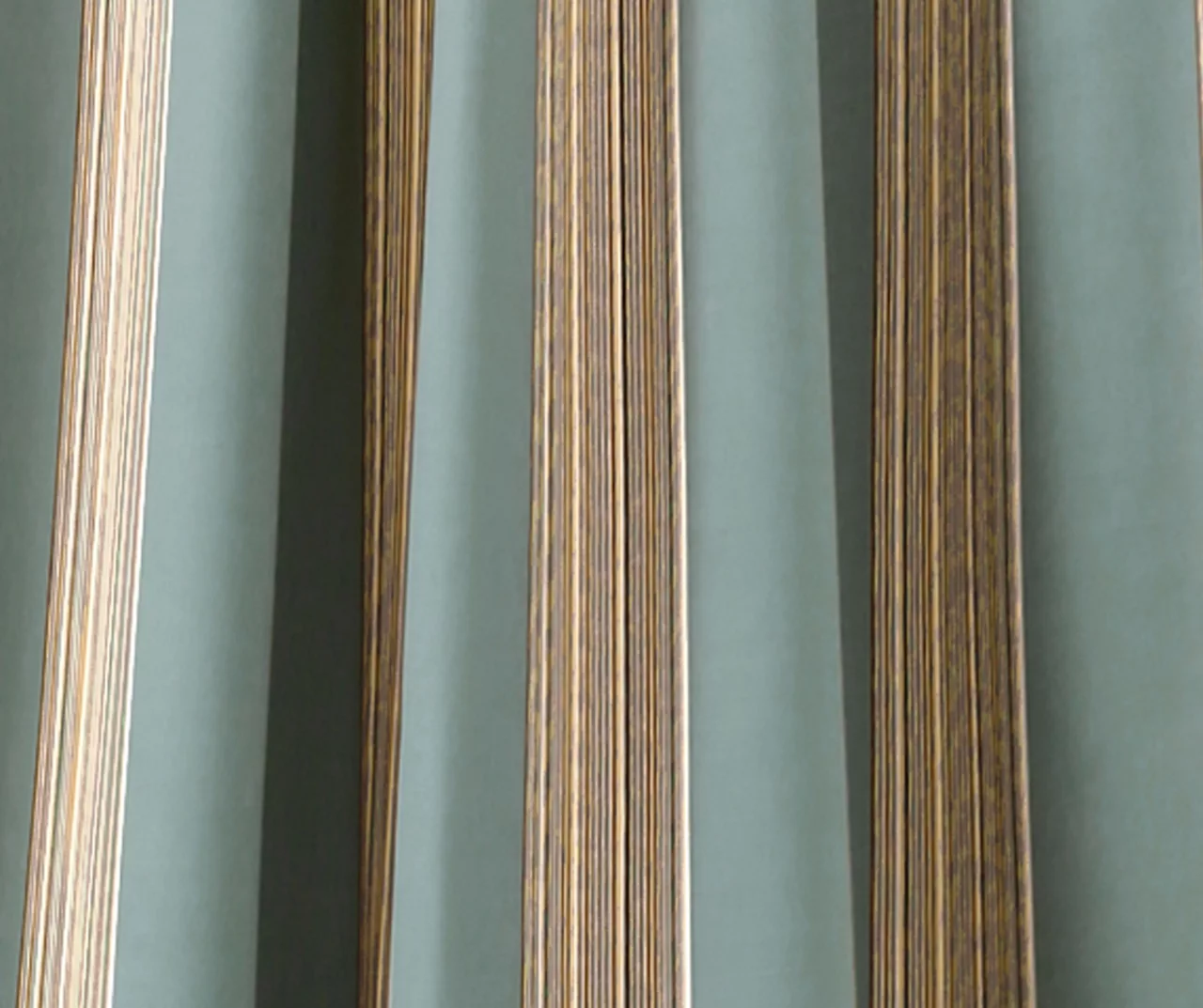Julia Stripe Blue Room-Darkening Back Tab Curtain Panel Pair, (84") - Image 3