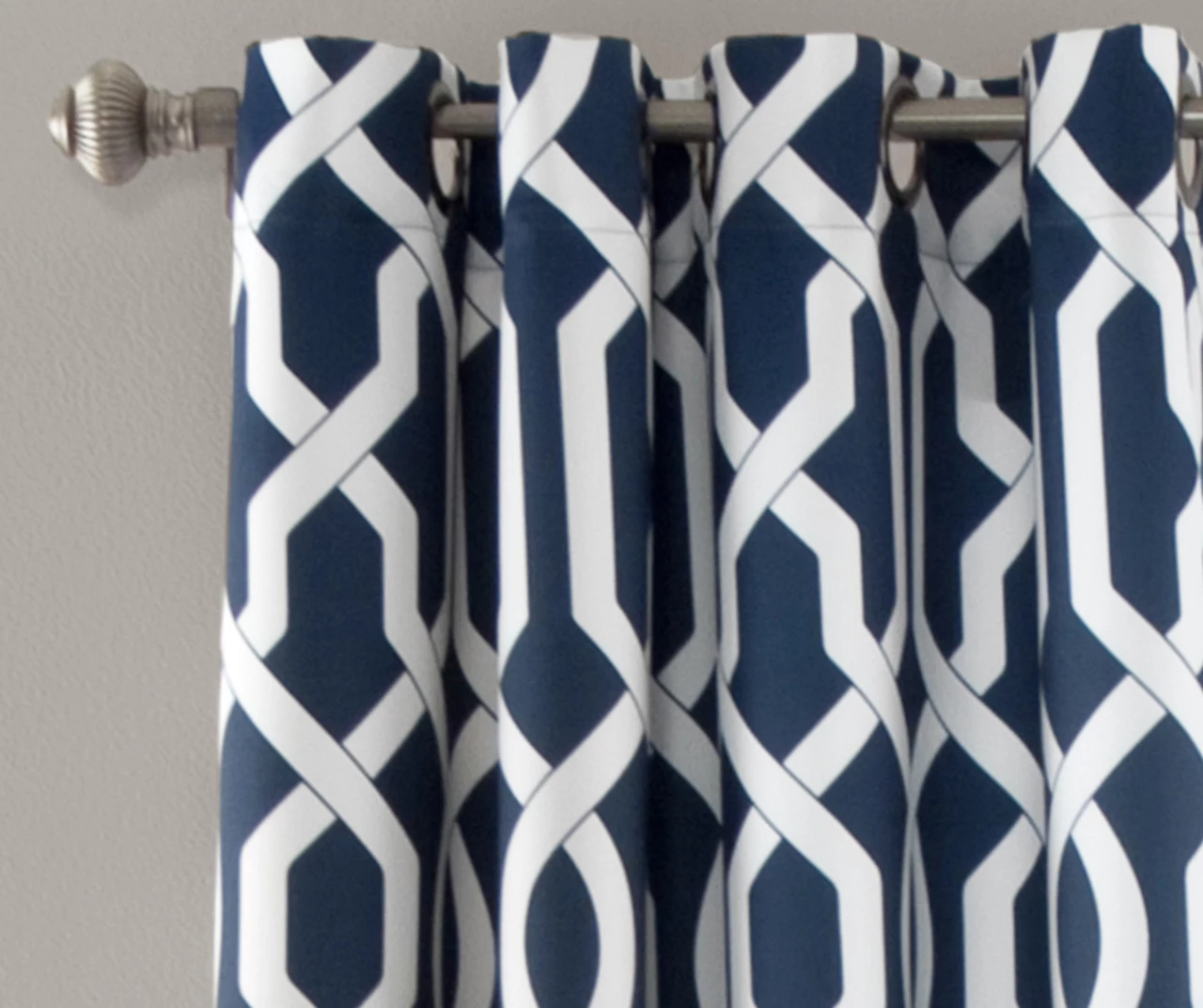 Edward Trellis Room-Darkening Grommet Curtain Panel Pair - Image 13