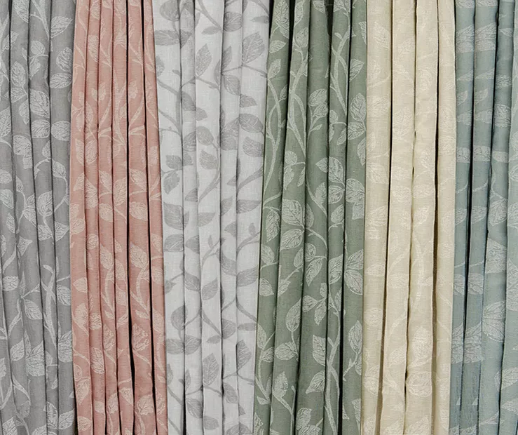 Nora Botanical Gray Blackout Rod Pocket Curtain Panel, (84") - Image 7