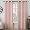 Gabriella Blush Blackout Grommet Curtain Panel, (95")