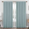Nora Spa Blackout Rod Pocket Curtain Panel, (63")