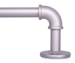 Adler Pewter 3/4" Indoor/Outdoor Curtain Rod, (42"-120")