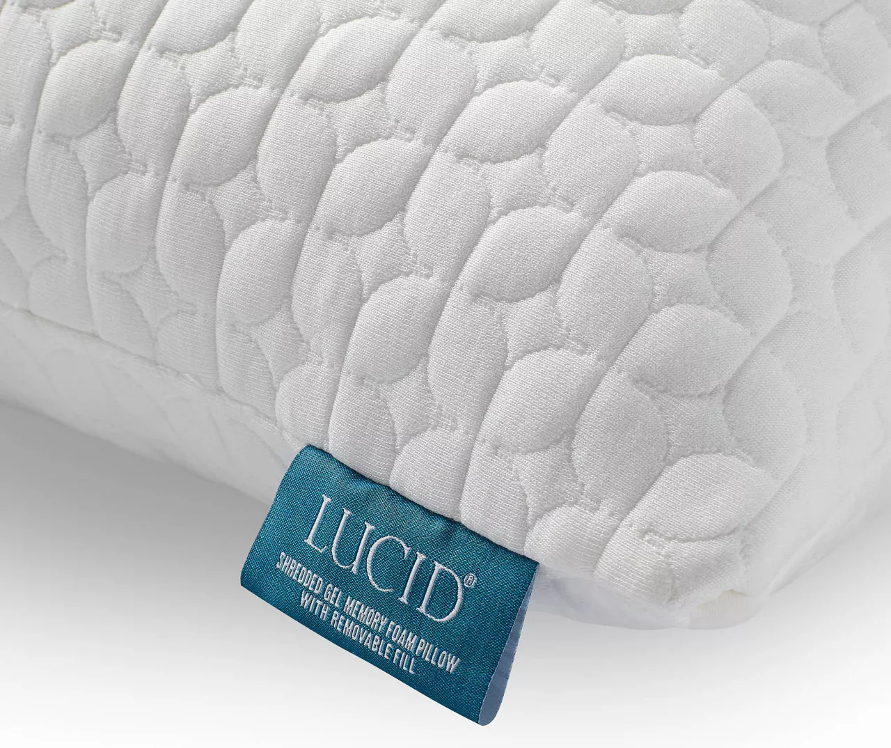 Fiber & Shredded Memory Foam Pillow With Zippered Inner Cover, 2-Pack - Image 5