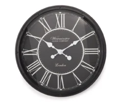 Black Rivet Wall Clock, (20”)