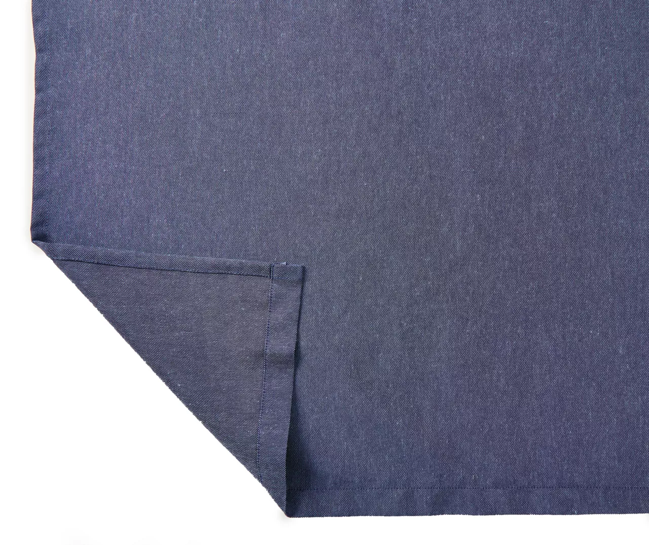 Chambray Blue Valance & Tier 3-Piece Curtain Set - Image 3