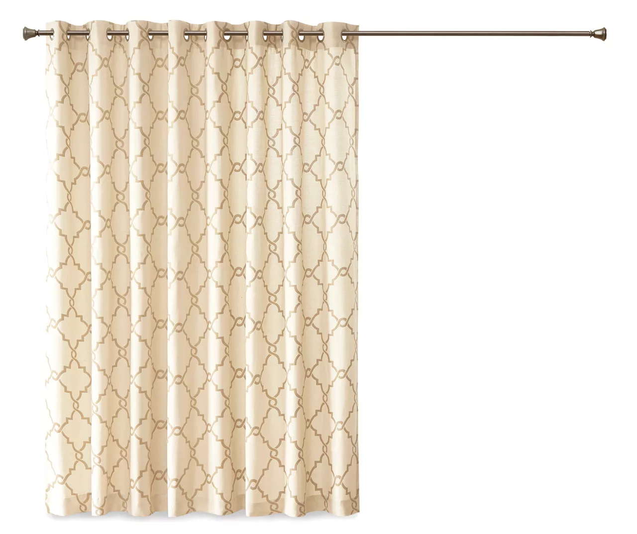 Sereno Fretwork Light-Filtering Grommet Patio Curtain Panel, (84") - Image 13