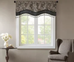 Valerie Beaded Rod Pocket Valance