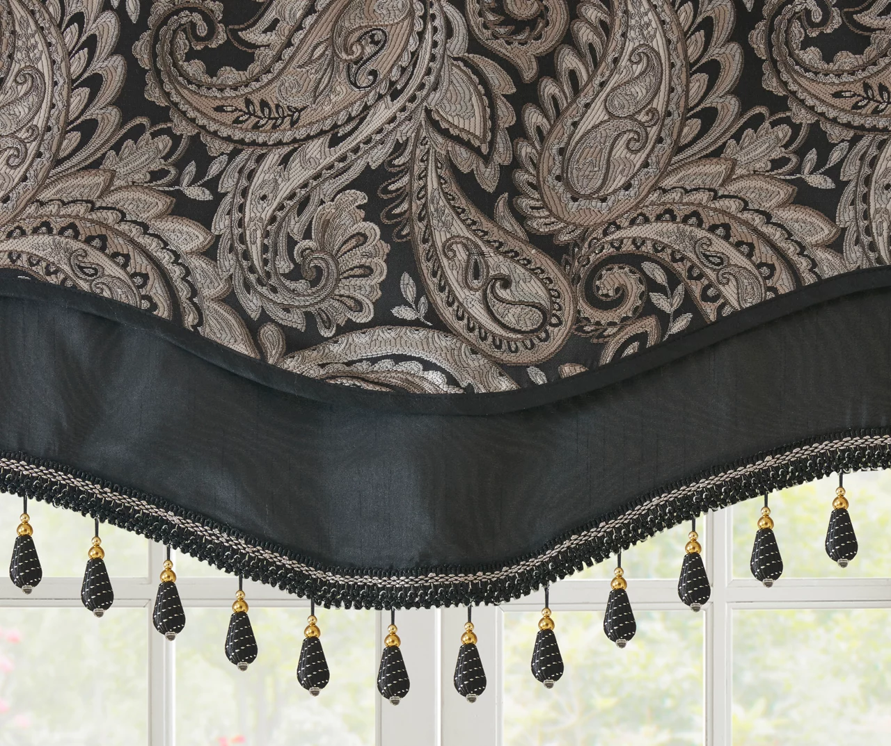 Valerie Beaded Rod Pocket Valance - Image 6