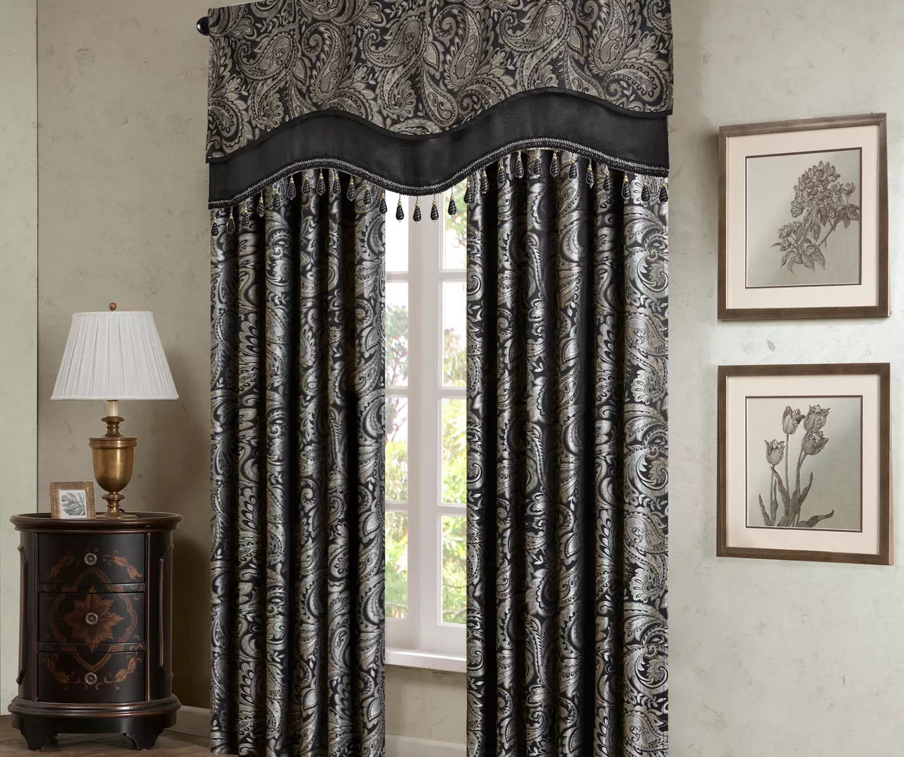 Valerie Beaded Rod Pocket Valance - Image 8