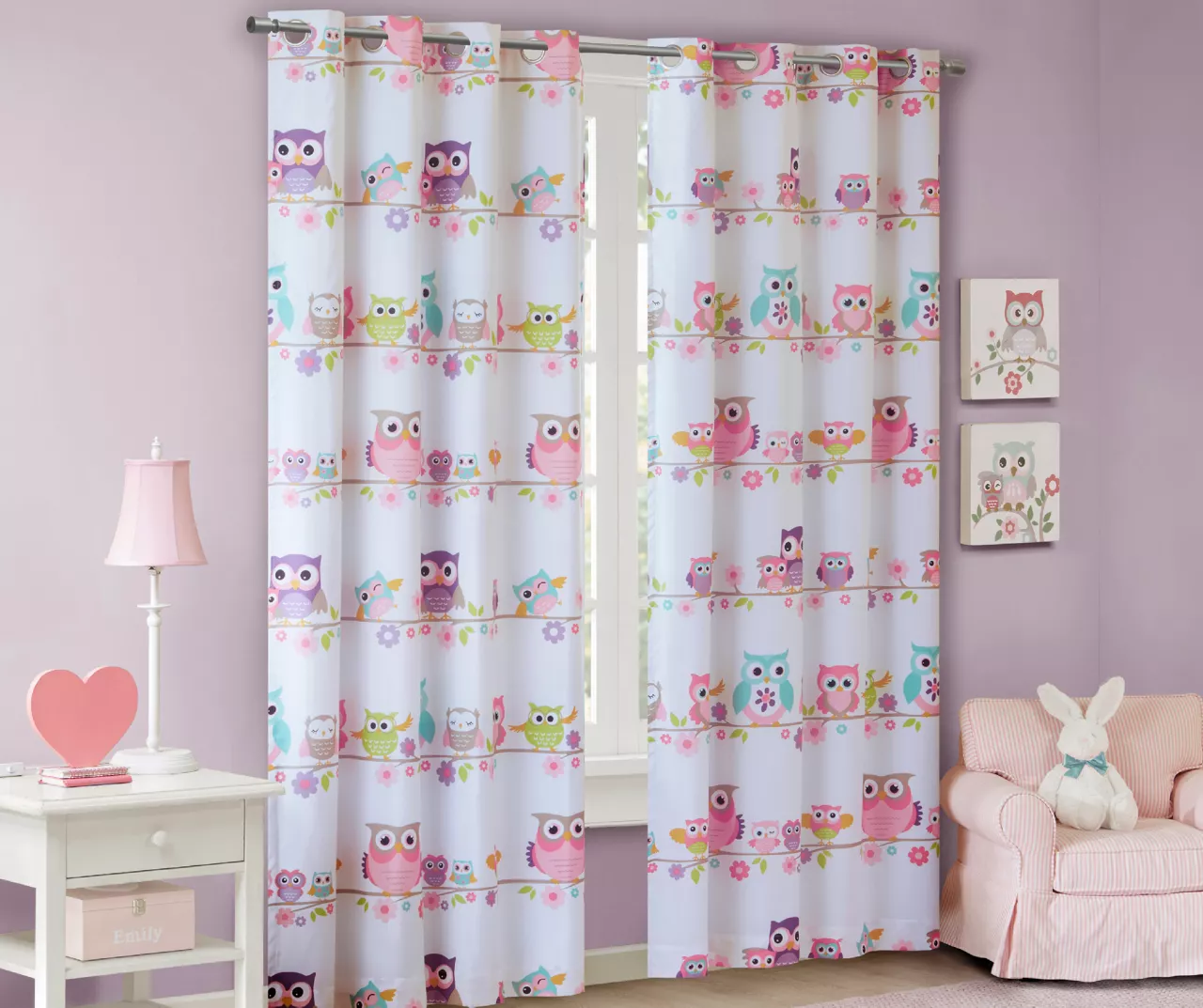 Striking Owl Blackout Grommet Curtain Panel, (63") - Image 2