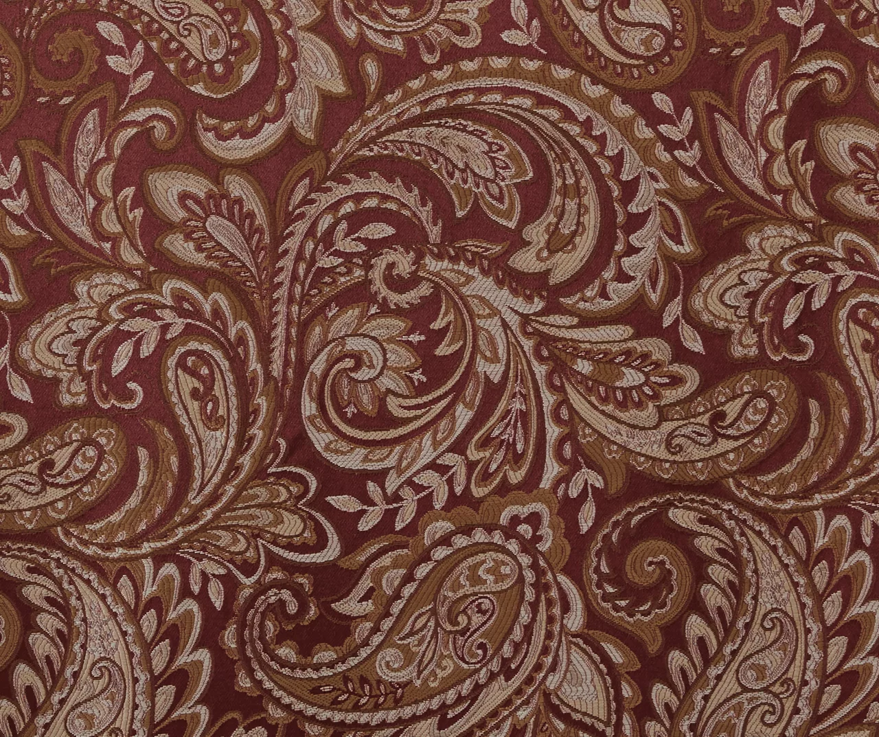 Valerie Burgundy Light-Filtering Rod Pocket Curtain Panel Pair, (84") - Image 7