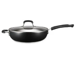 12" Black Non-Stick Rivet Handle Jumbo Cooker