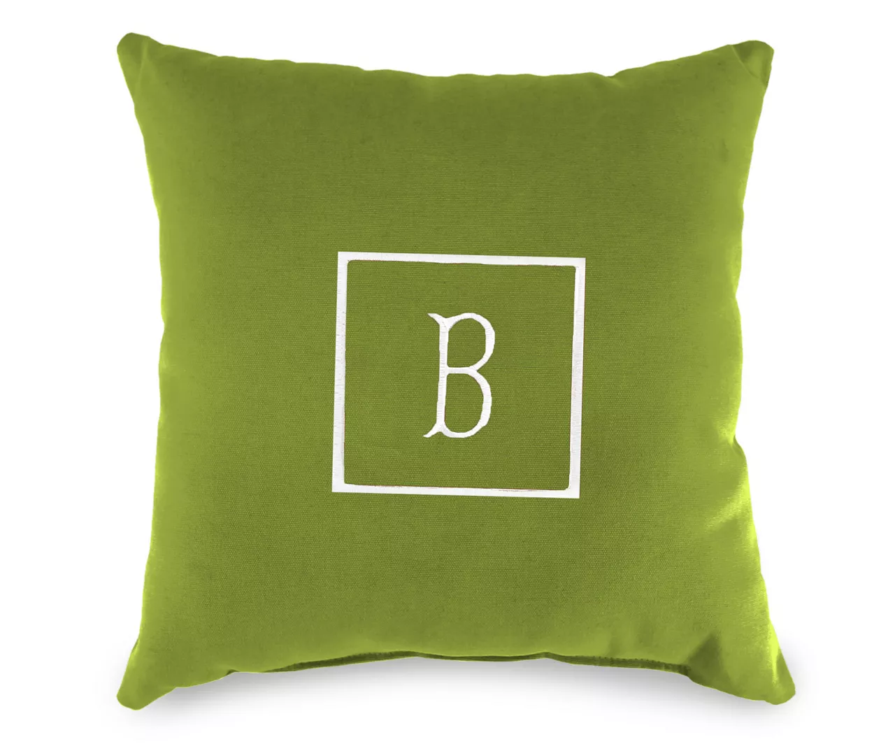 "B" Monogram Indoor/Outdoor Throw Pillow - Image 4