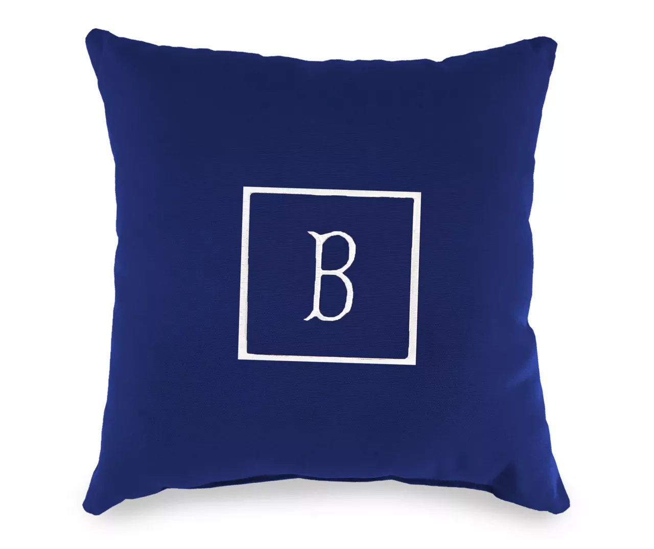 "B" Monogram Indoor/Outdoor Throw Pillow - Image 3