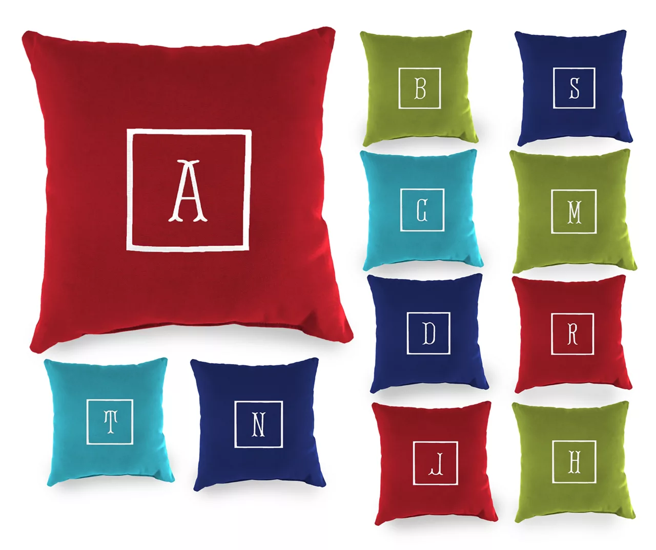 "B" Monogram Indoor/Outdoor Throw Pillow - Image 6