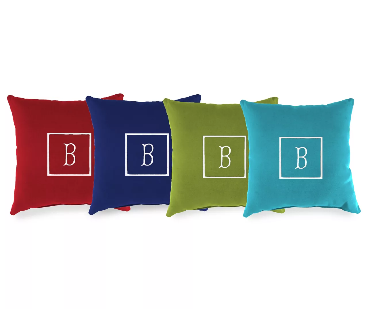 "B" Monogram Indoor/Outdoor Throw Pillow - Image 5