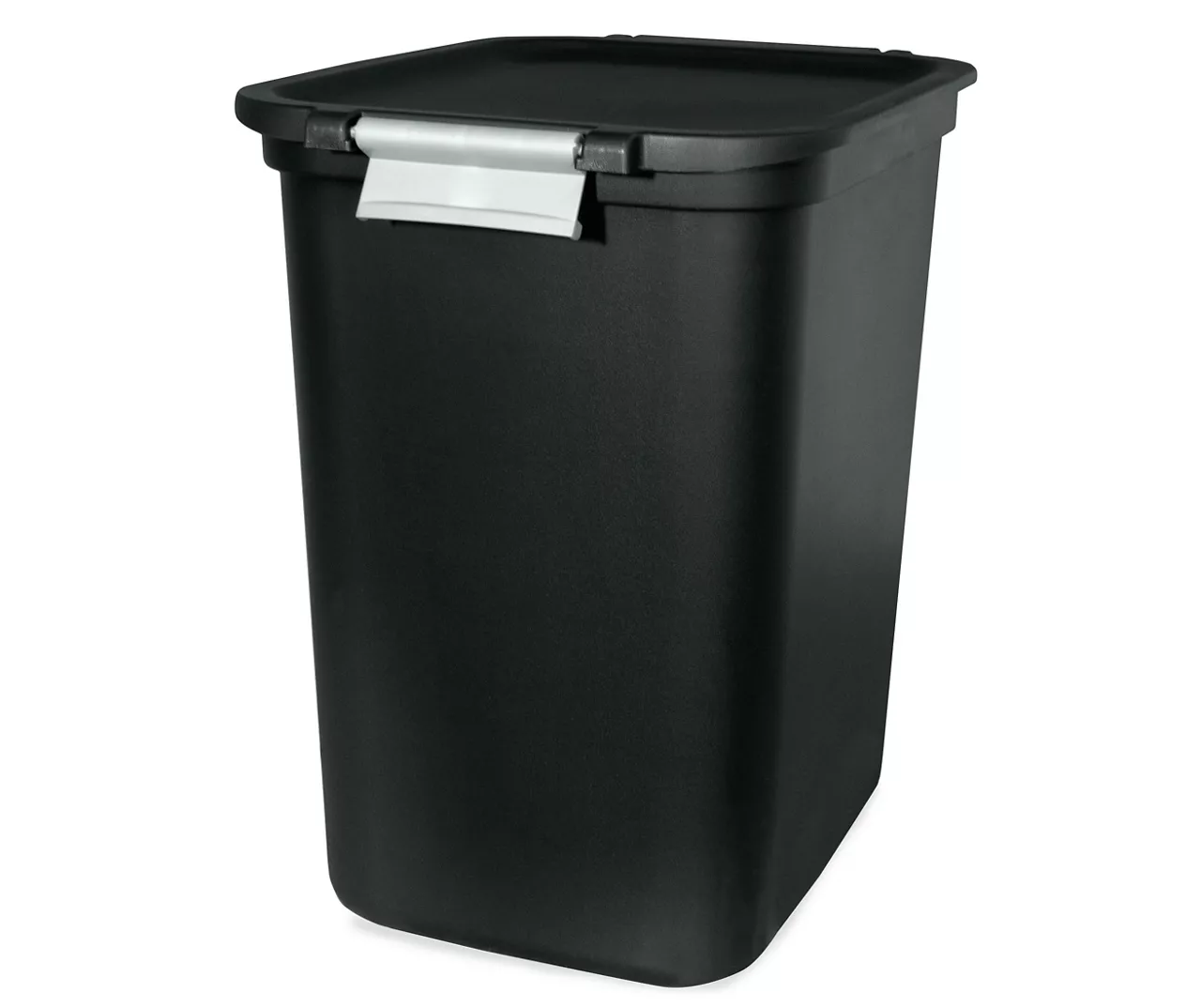 Hinged Lid 7.7-Gallon Trash Can