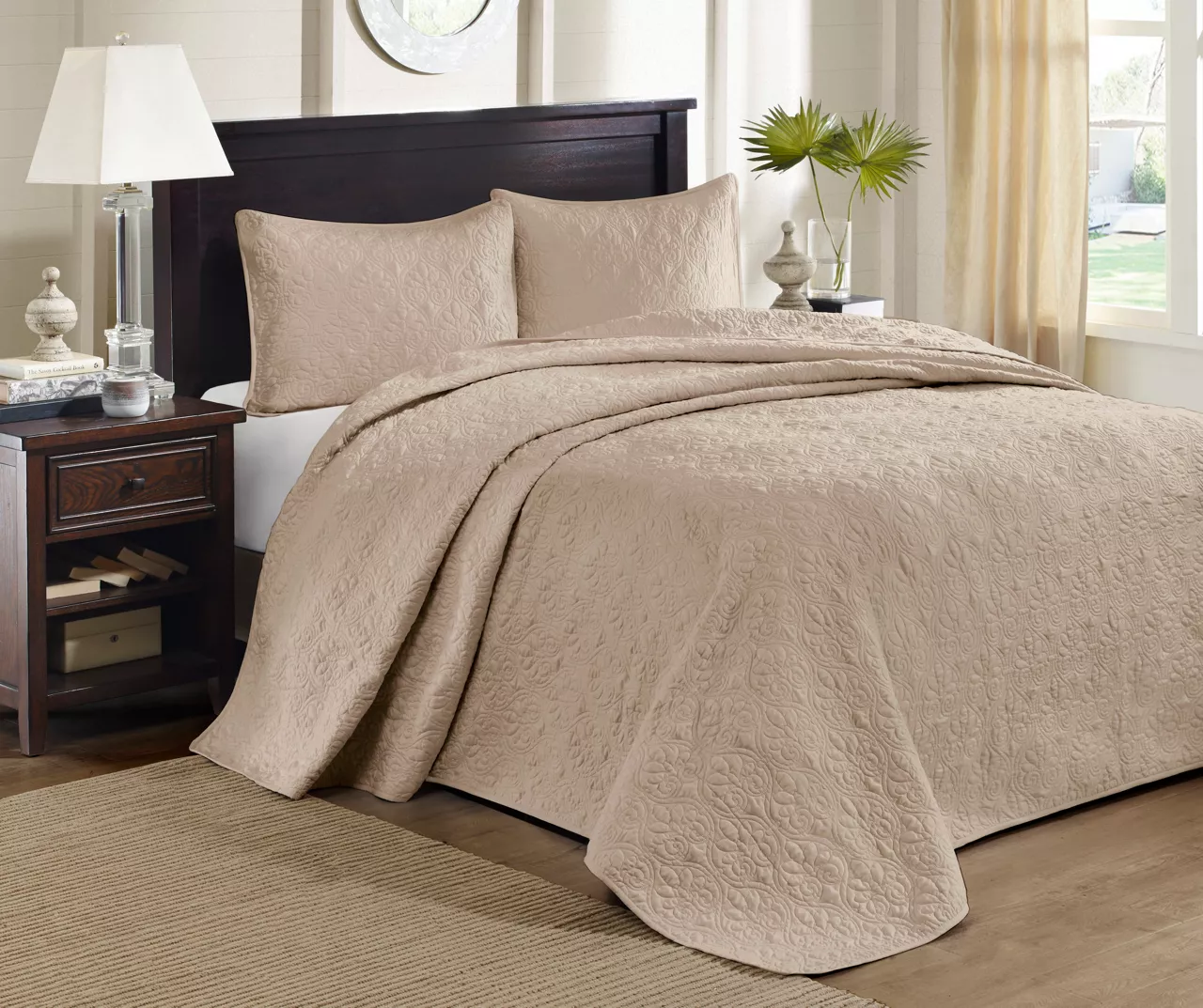 Vancouver Khaki King 3-Piece Bedspread Set - Image 2