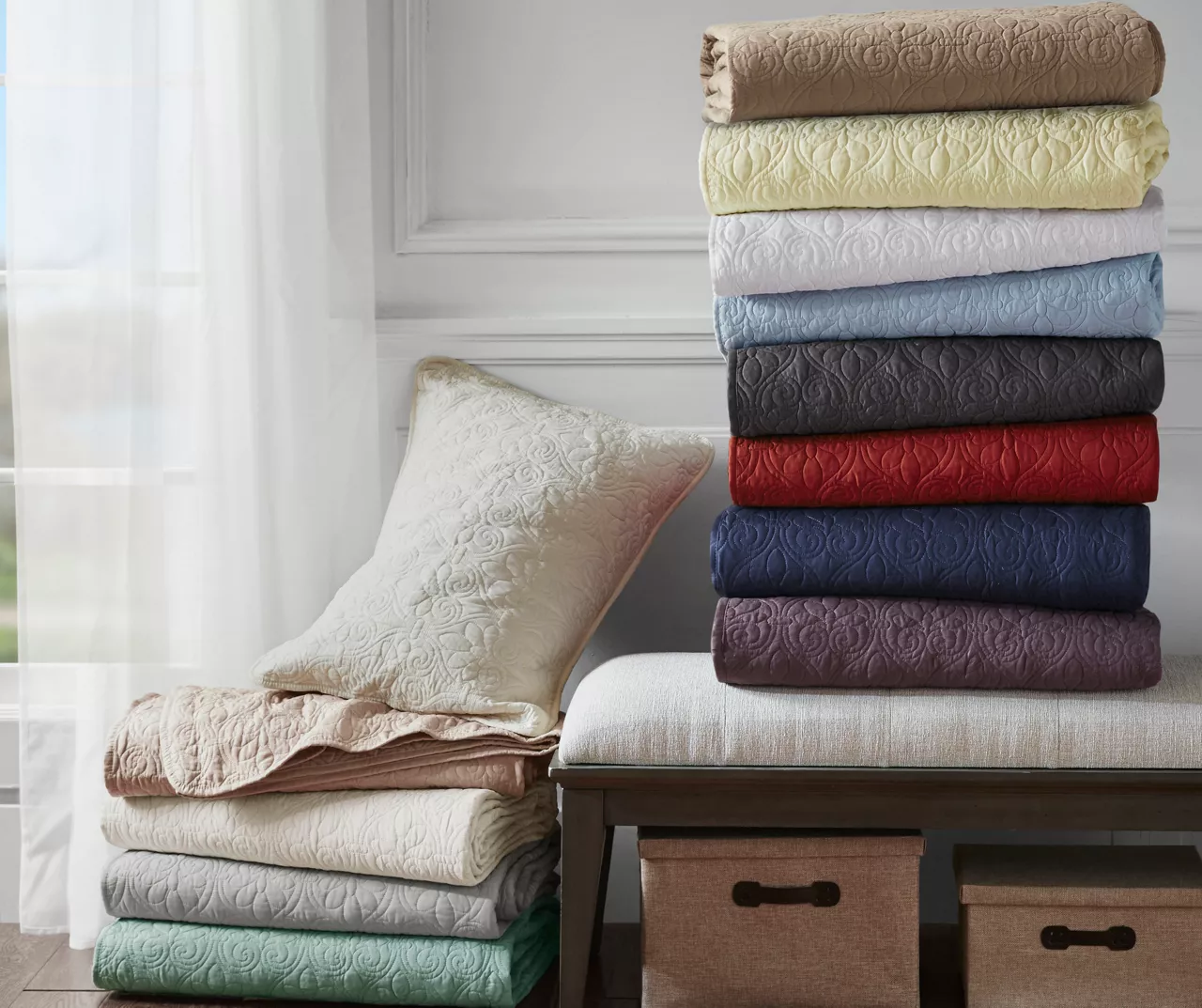 Vancouver Khaki King 3-Piece Bedspread Set - Image 11