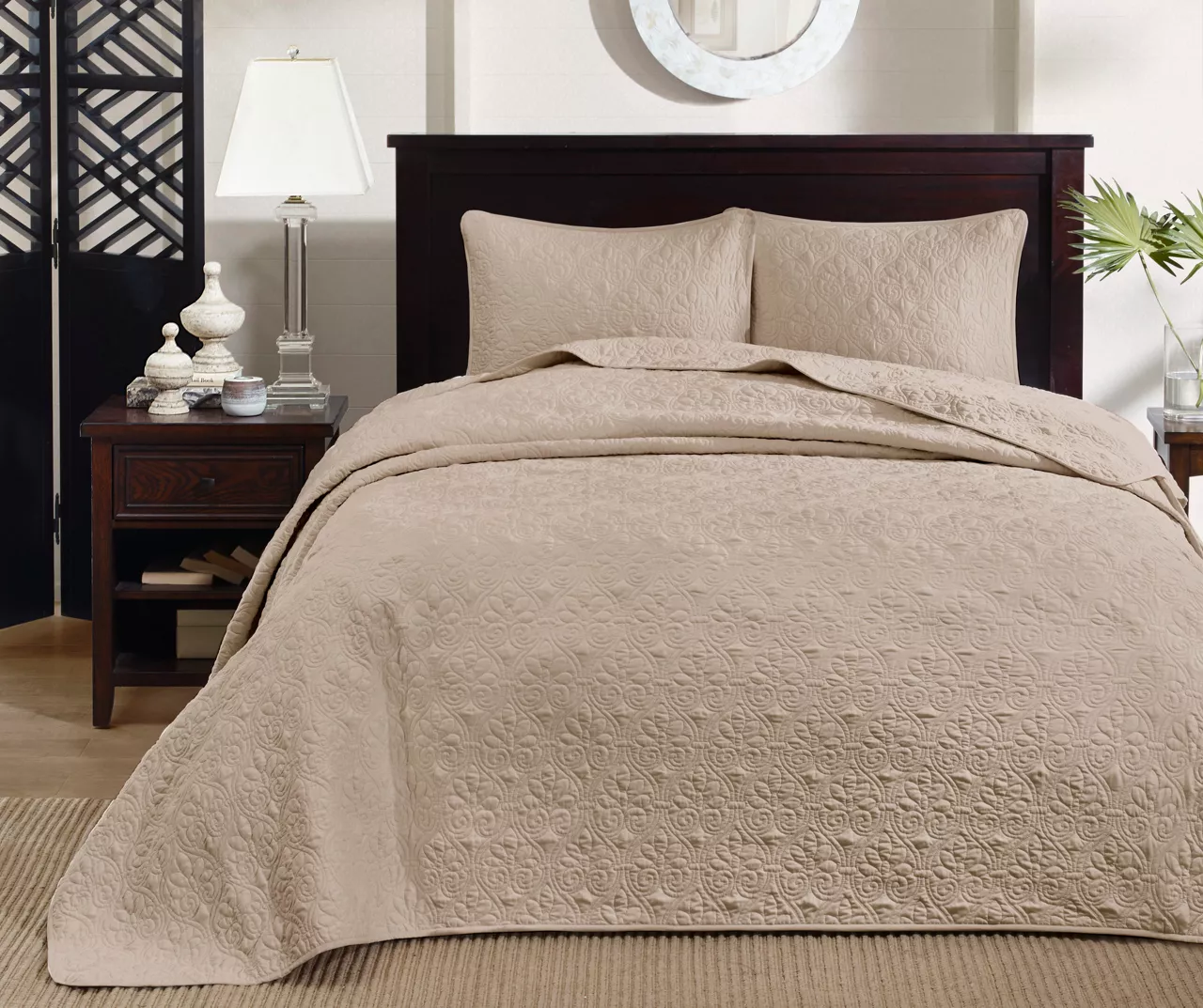 Vancouver Khaki King 3-Piece Bedspread Set