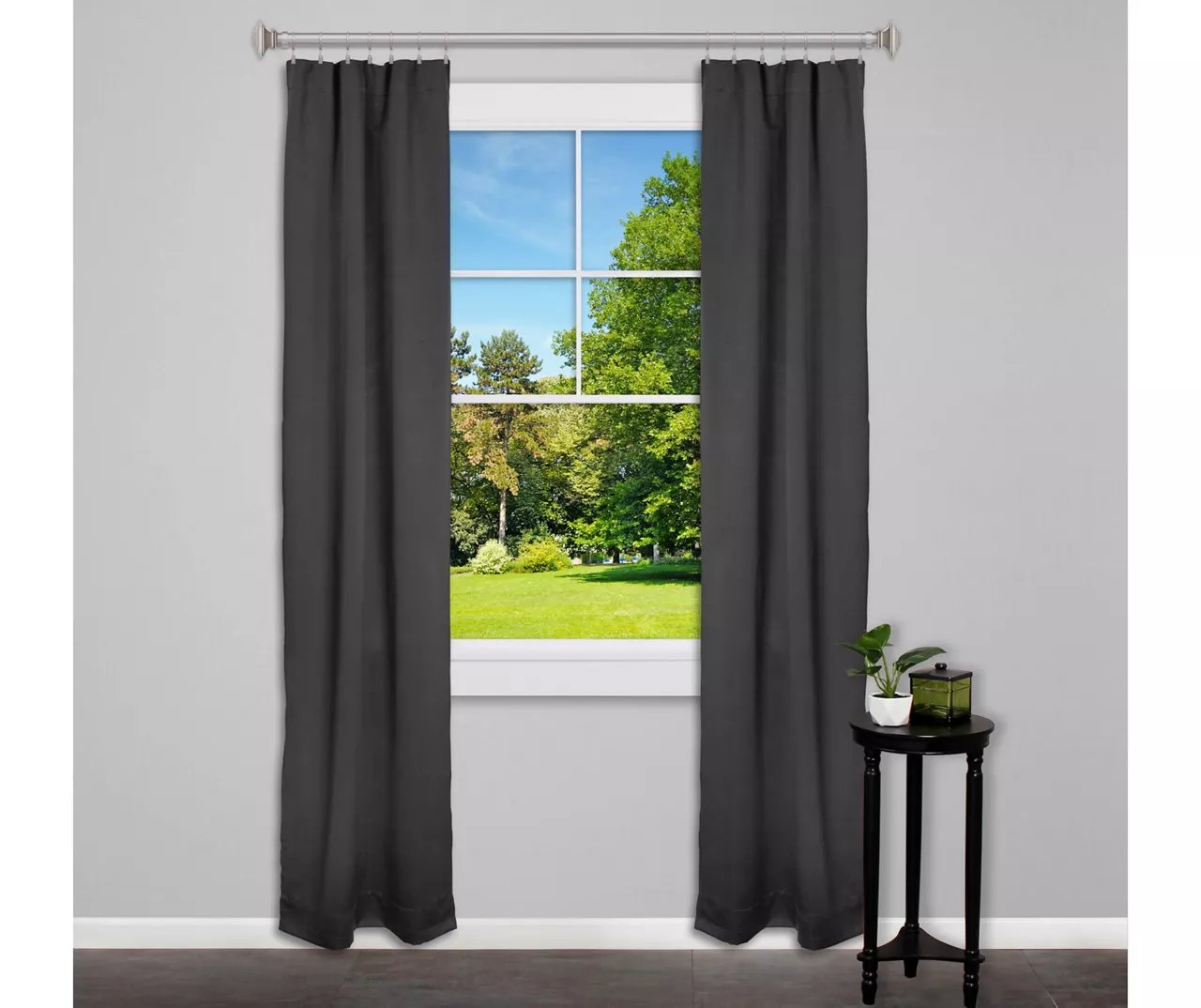 Legacy Antique Pewter Curtain Rod Clip Rings, 14-Pack - Image 4