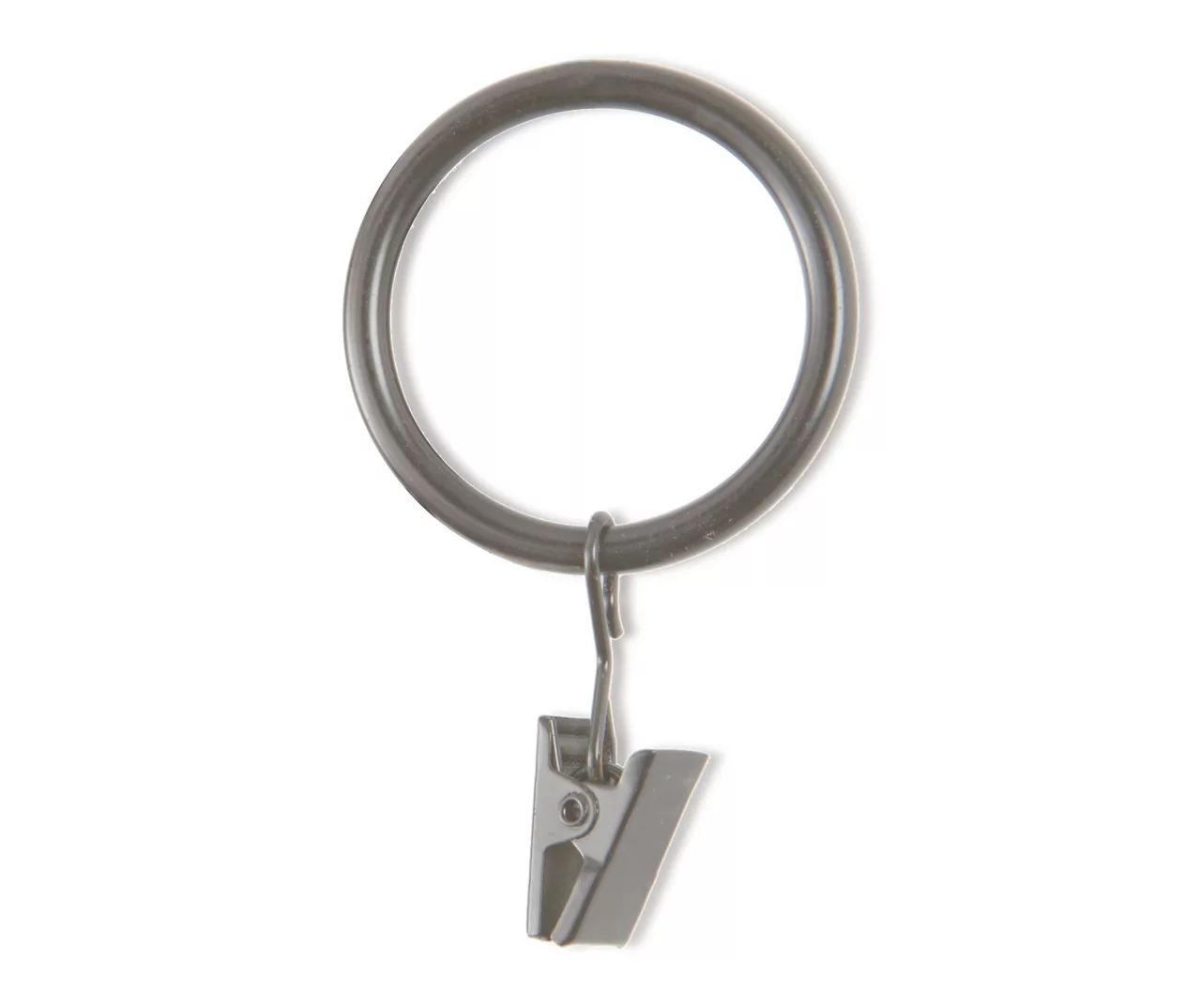 Legacy Antique Pewter Curtain Rod Clip Rings, 14-Pack