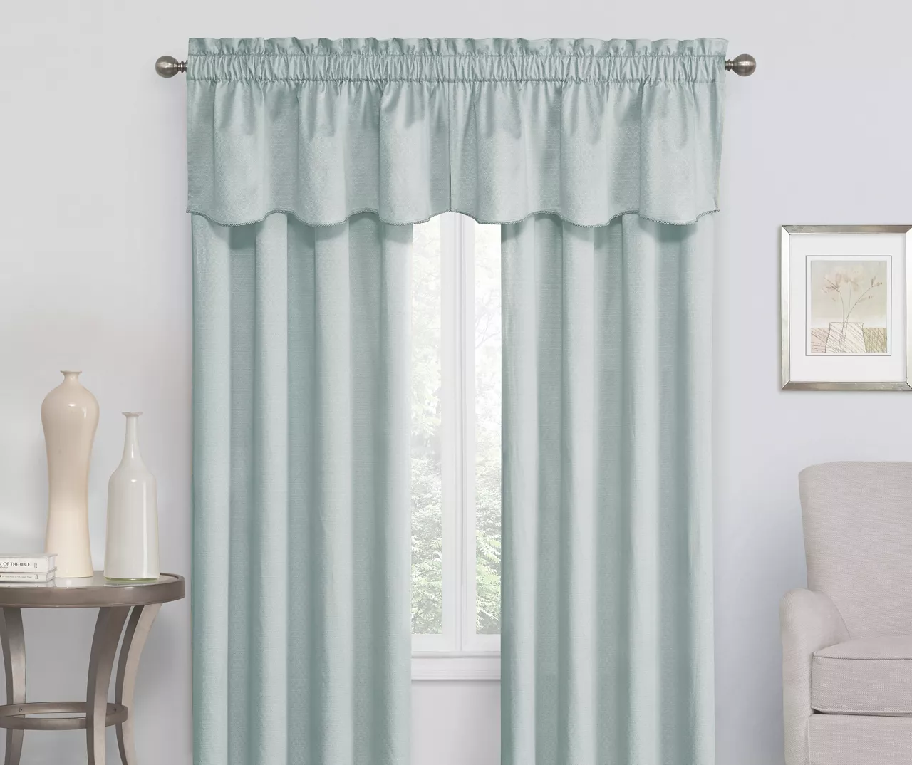 Eclipse Blue Canova Room Darkening Thermal Valance