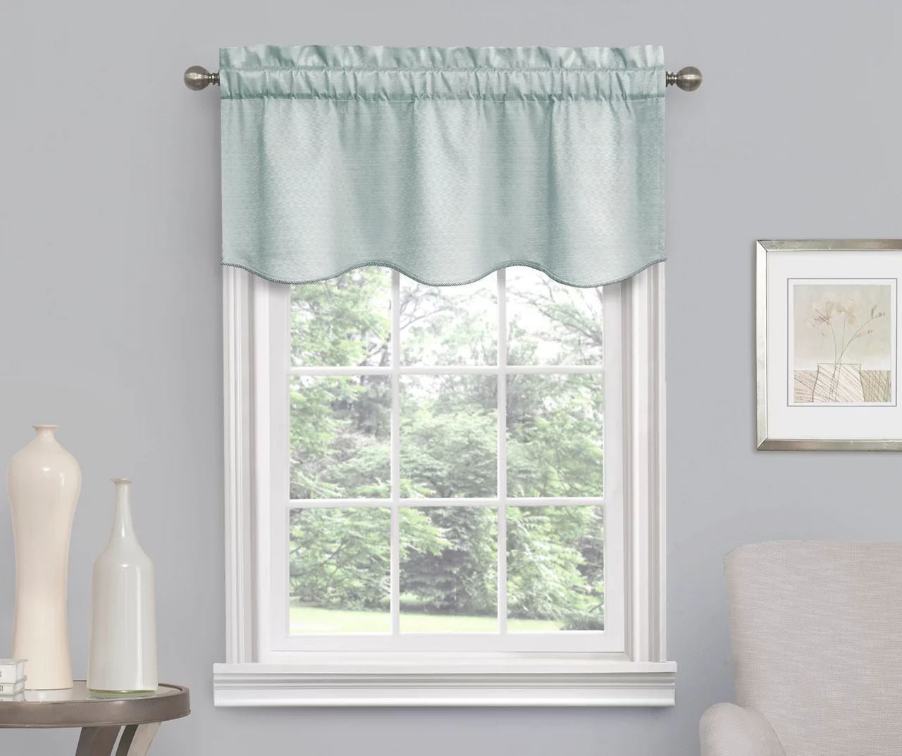 Eclipse Blue Canova Room Darkening Thermal Valance - Image 2
