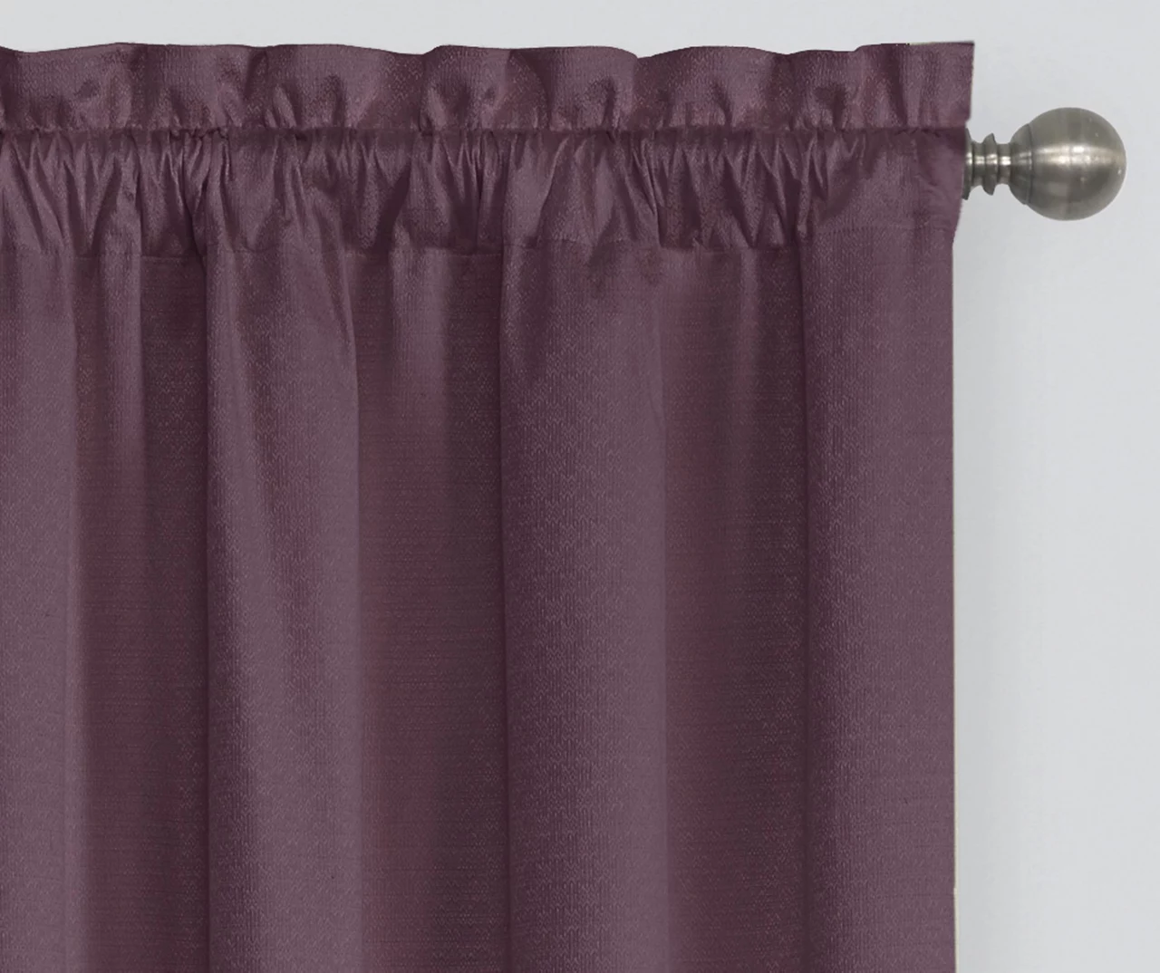 Eclipse Plum Canova Room Darkening Thermal Valance - Image 4