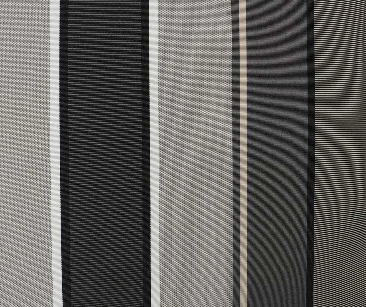 Natural Gray Stripe 4-Piece Reversible Deluxe Outdoor Chair Cushion Set - Image 9