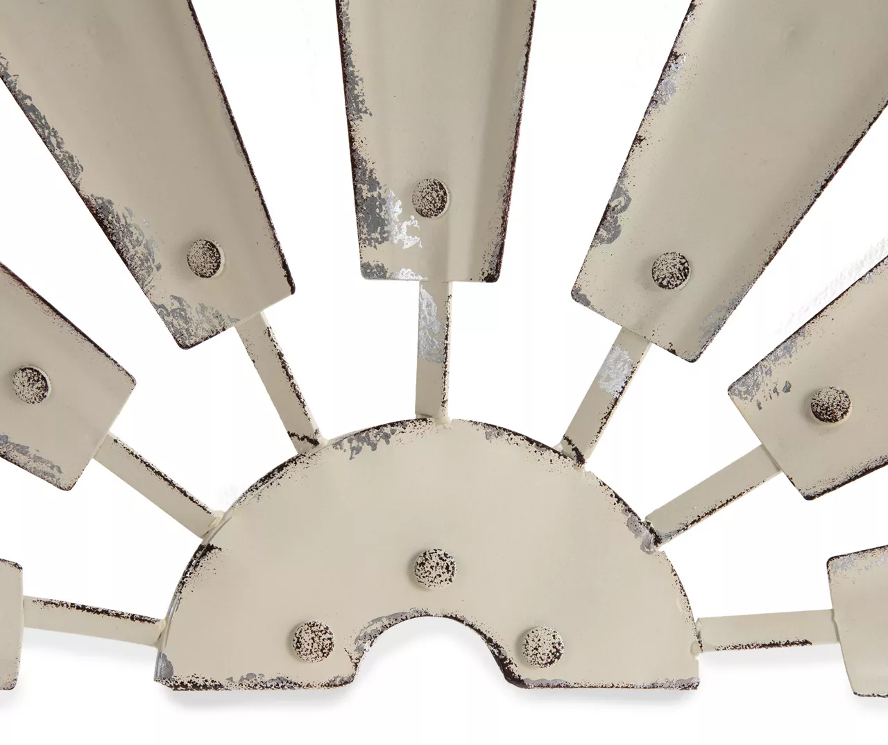 Beige Half Windmill Wheel Wall Decor - Image 4