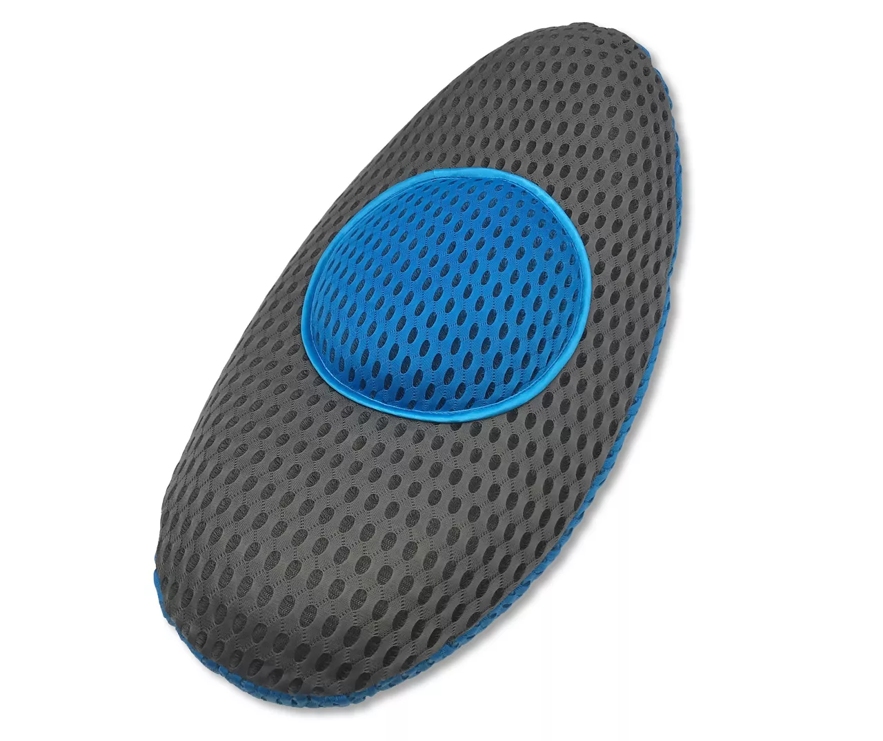 Charcoal & Blue Comfy Curve Back Support Pillow - Image 2