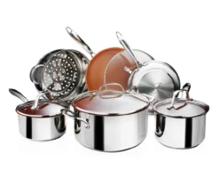 Stainless Steel Non-Stick 10-Piece Cookware Set