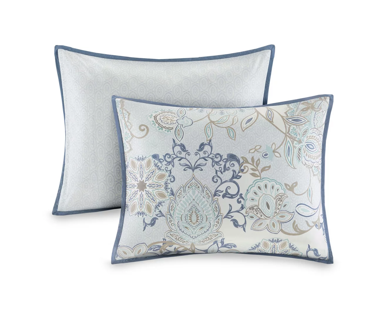 Lian Blue Reversible Duvet Cover Set - Image 4