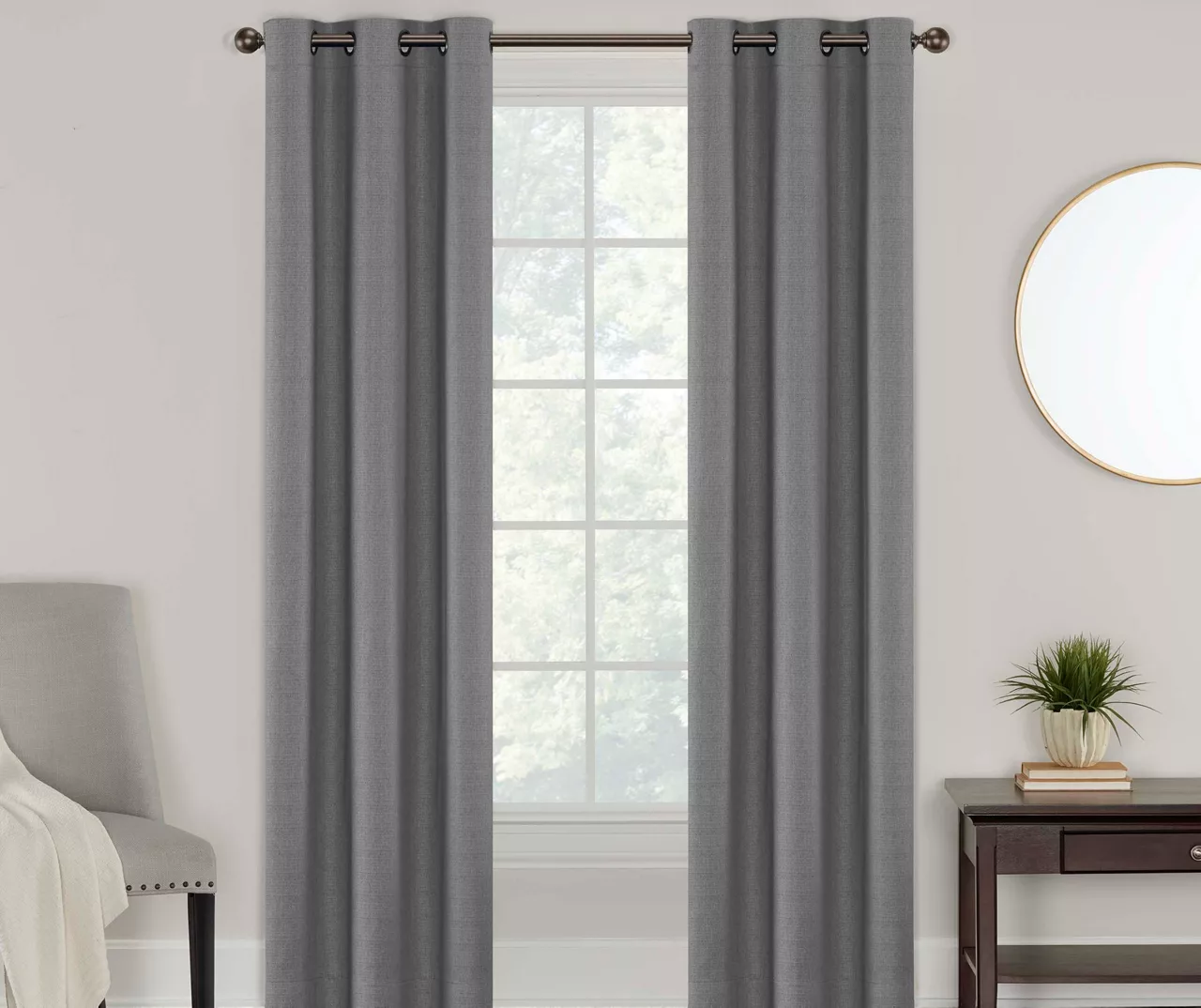 Eclipse Powell Blackout Grommet Curtain Panel Pair - Image 4