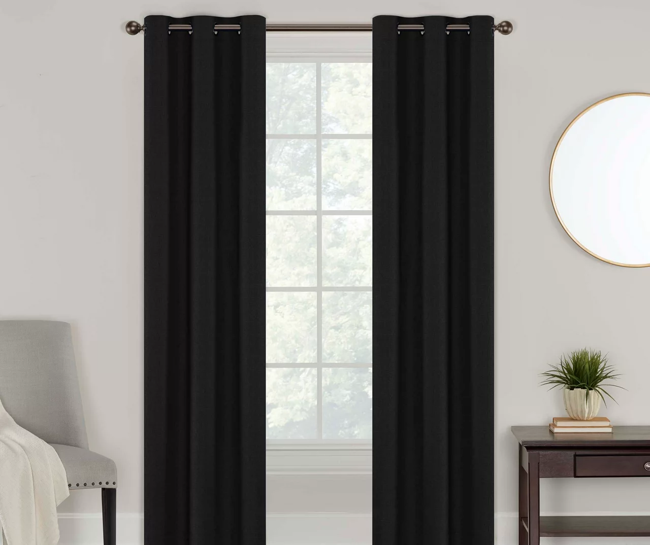 Eclipse Powell Blackout Grommet Curtain Panel Pair - Image 2