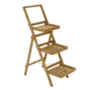 Sea Grove Brown 3-Shelf Planter Stand