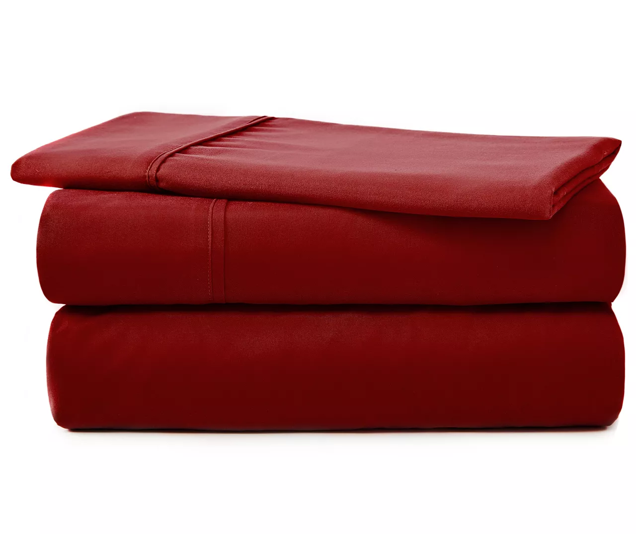 Red Rhubarb Microfiber Twin 3-Piece Sheet Set