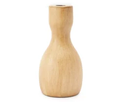 Brown Urn Taper Candle Holder, (10")