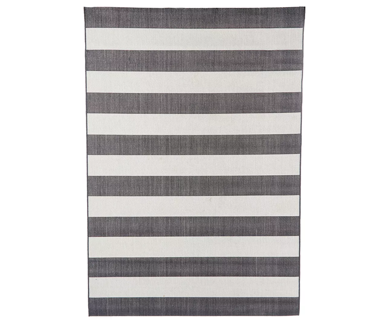 Afuera Onyx & Ivory Stripe Outdoor Area Rug - Image 4