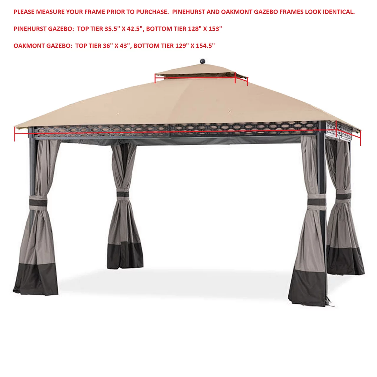 Pinehurst Gazebo Palm Leaves Replacement Canopy - Image 10